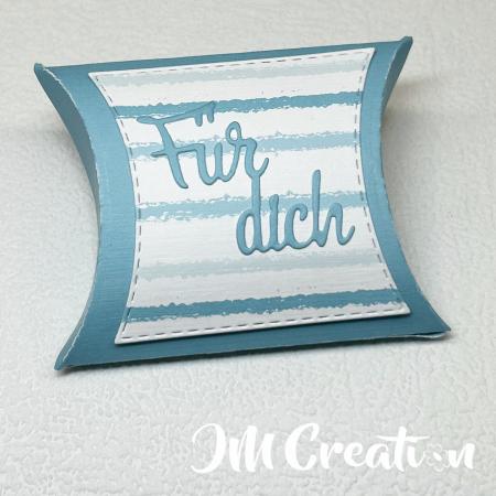 Pillowbox quadratisch - Stanzschablone - Videoanleitung in Artikelbeschreibung